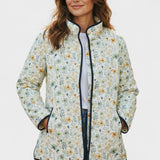 Alma – Quilted Jacket with Floral Print