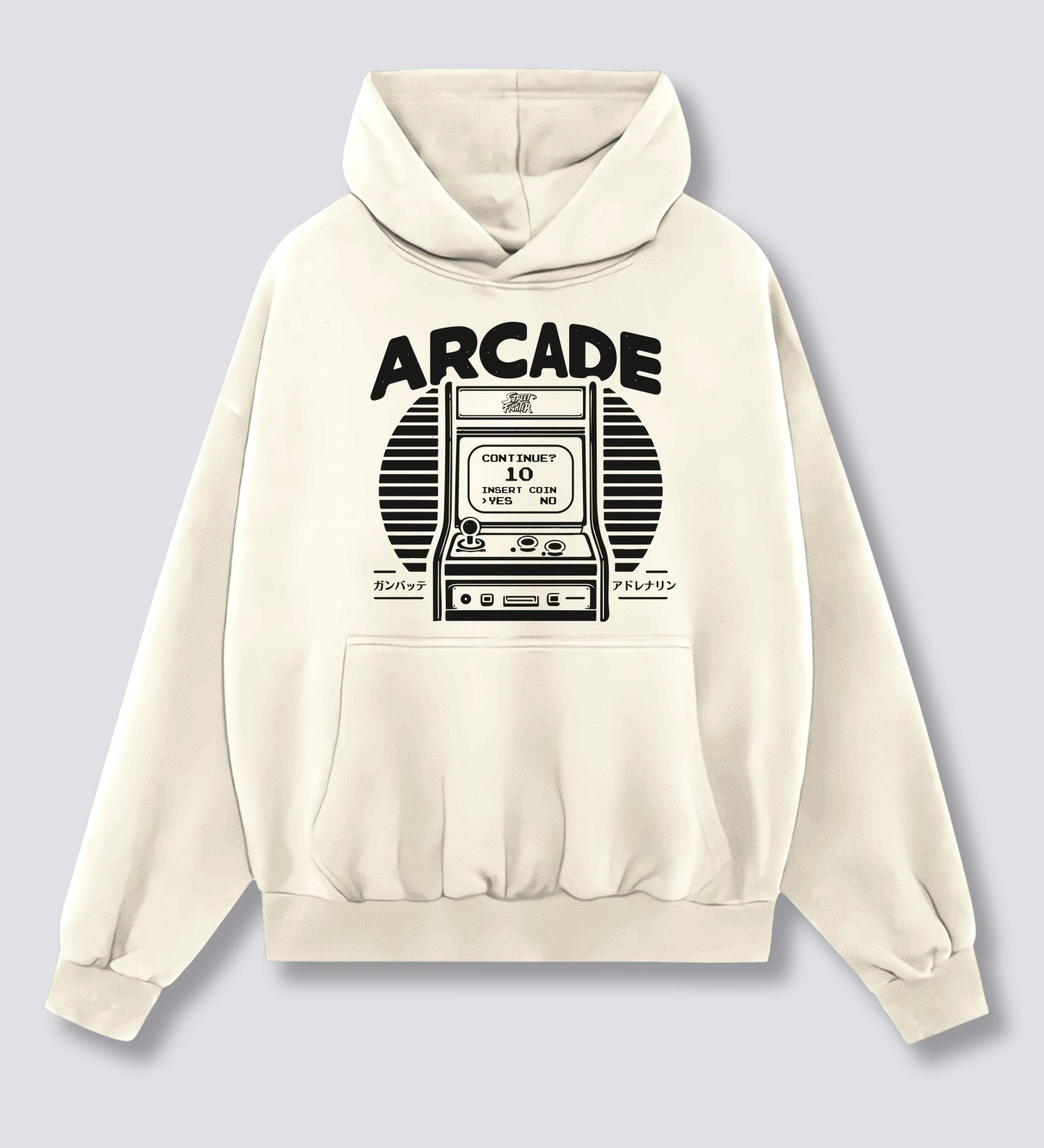 Priekinis Spaudinys - Arcade Žaidimų Hoodie