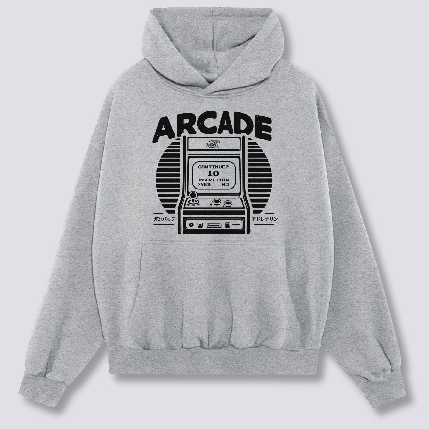 Priekinis Spaudinys - Arcade Žaidimų Hoodie