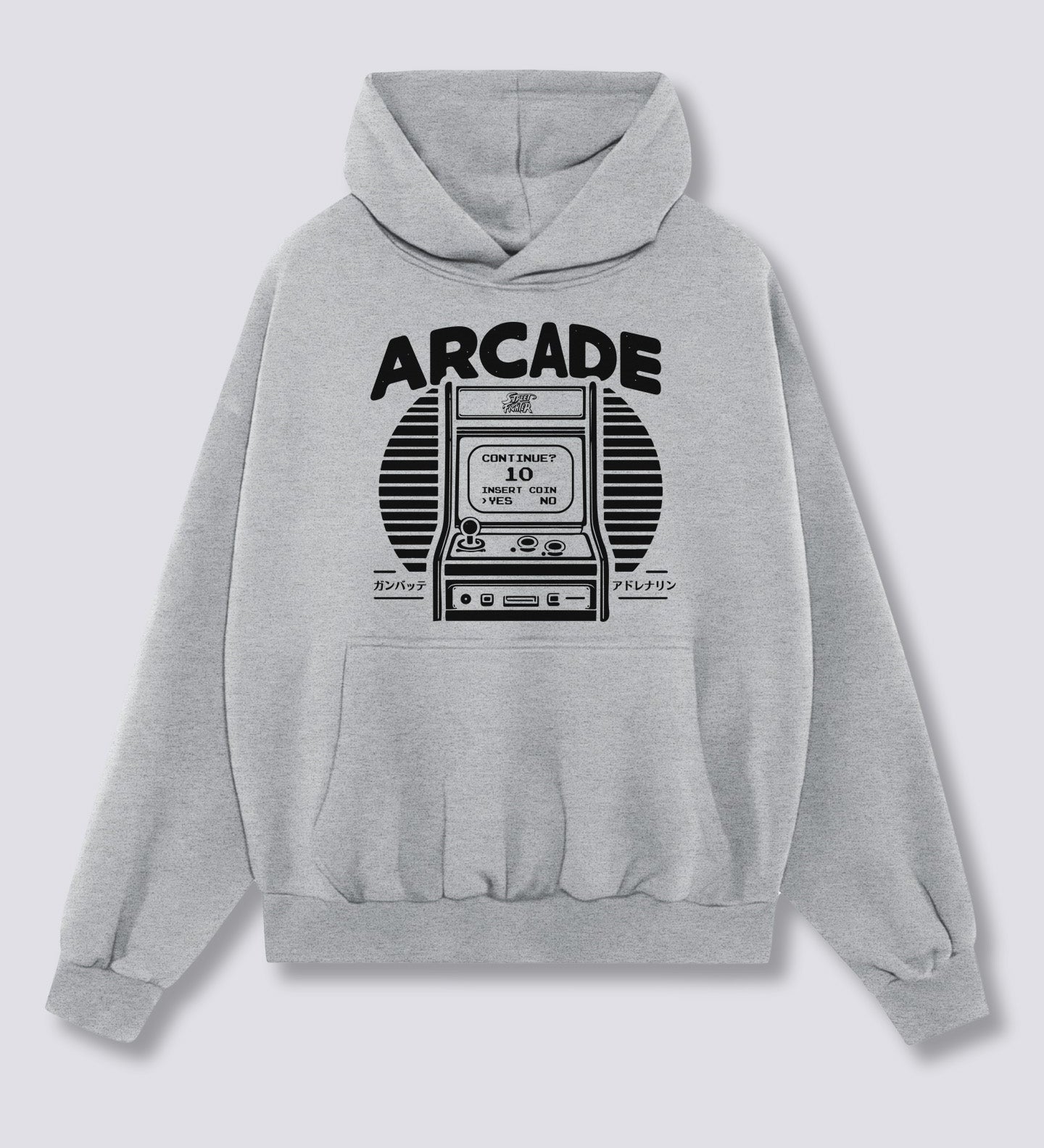 Priekinis Spaudinys - Arcade Žaidimų Hoodie