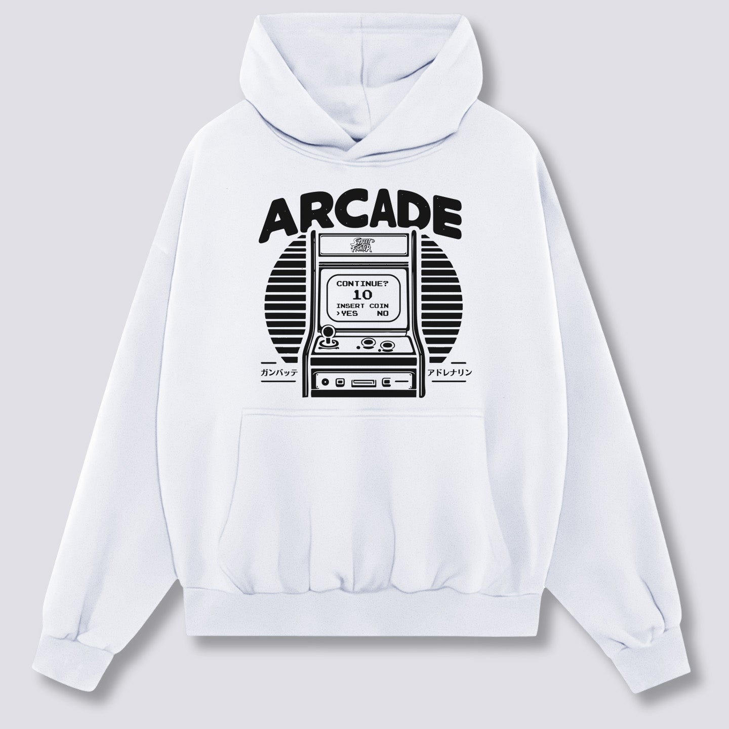 Priekinis Spaudinys - Arcade Žaidimų Hoodie