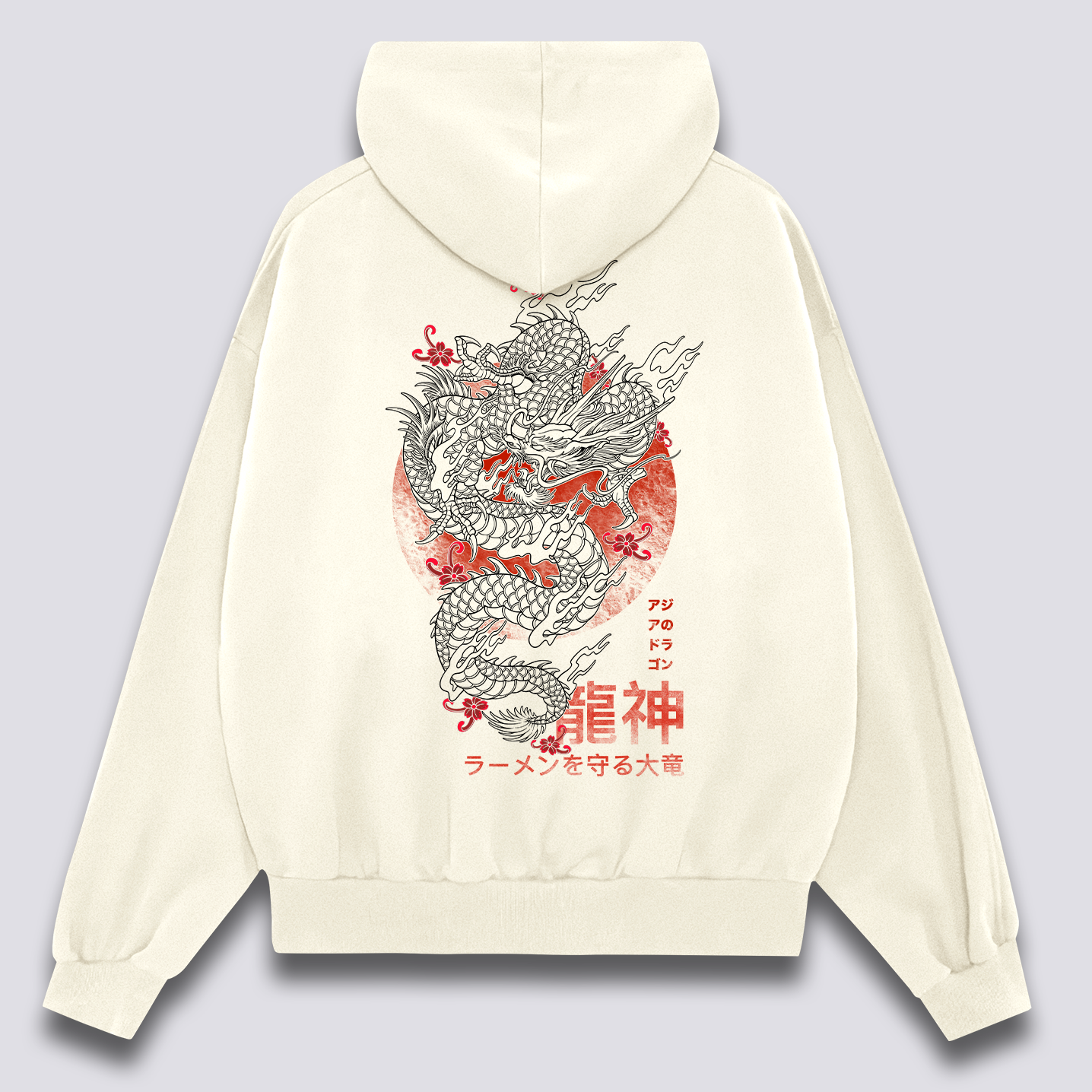 Azijos Drakonas Hoodie