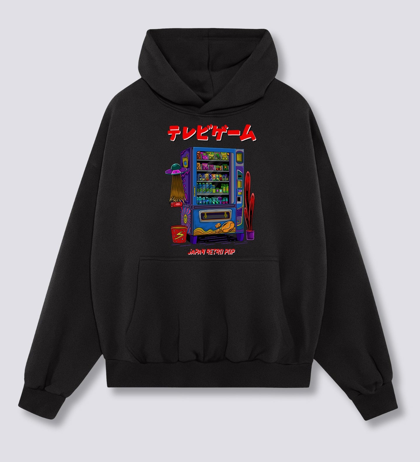Priekinis Spaudinys - Užkandžių Mašinos Hoodie