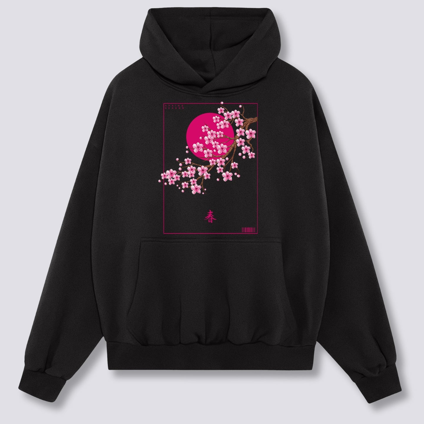 Priekinis Spaudinys - Pavasario Žydėjimo Hoodie