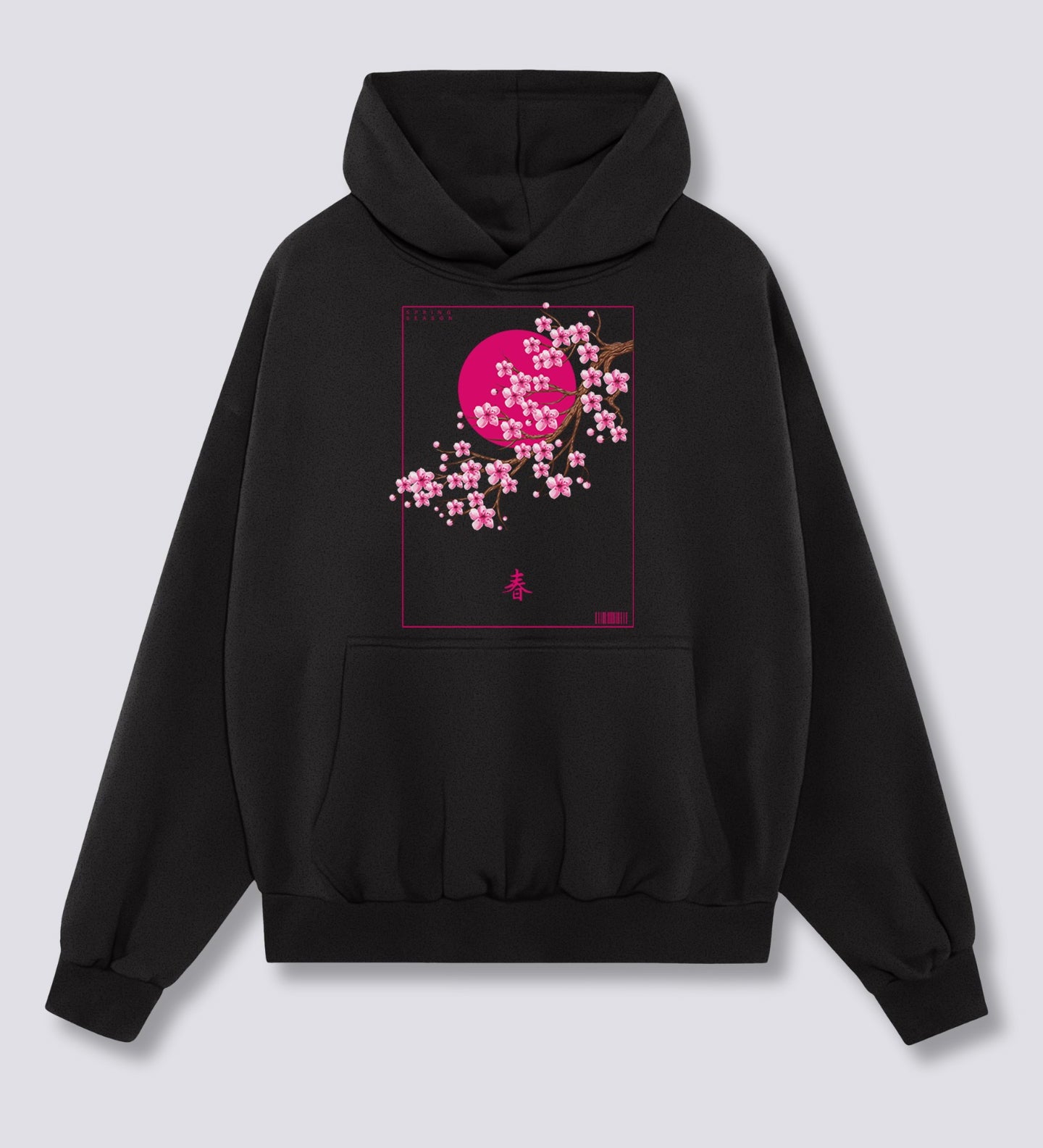 Priekinis Spaudinys - Pavasario Žydėjimo Hoodie