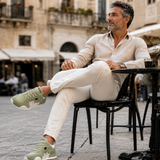 Sneakers Giuliano | Patchwork Multicolore in Camoscio e Pelle