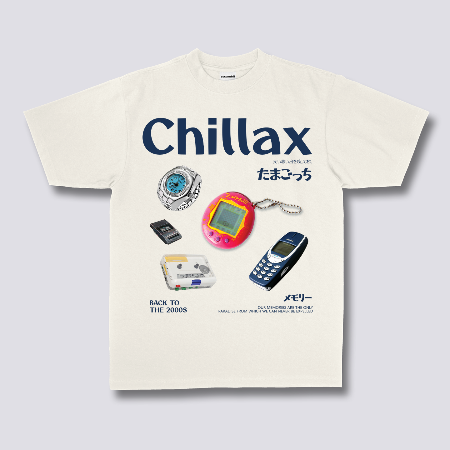 Priekinis Spaudinys - Chillax Marškiniai