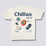 Priekinis Spaudinys - Chillax Marškiniai