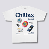 Priekinis Spaudinys - Chillax Marškiniai