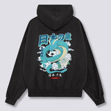 Japoniško Drakono Hoodie
