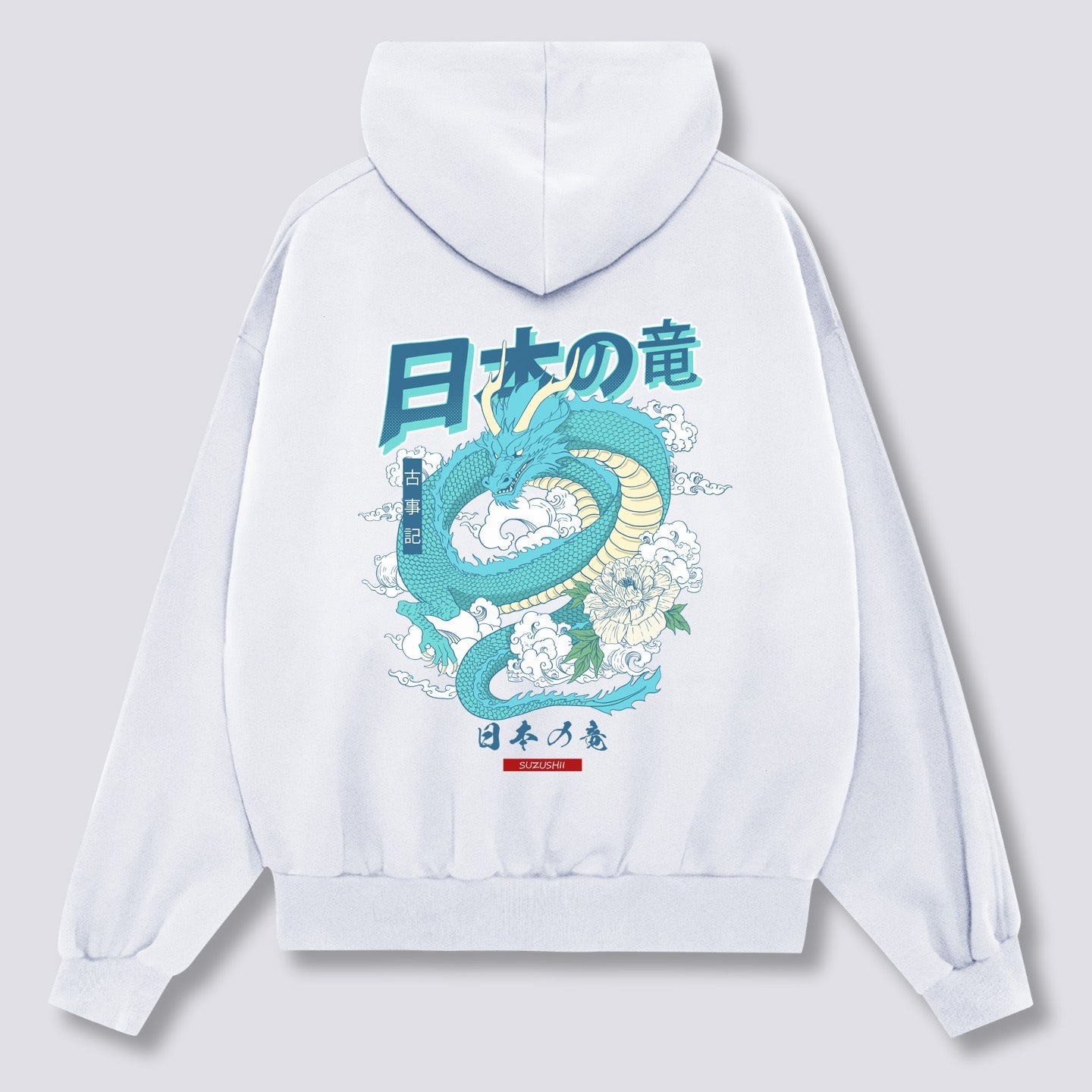 Japoniško Drakono Hoodie