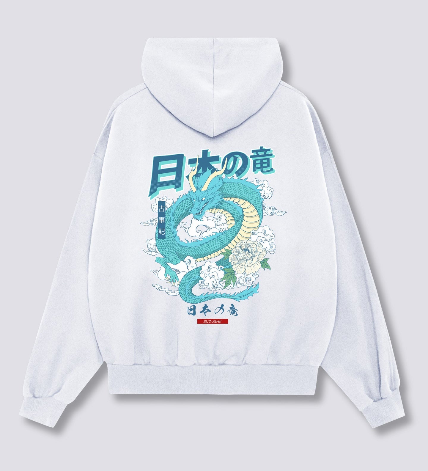 Japoniško Drakono Hoodie