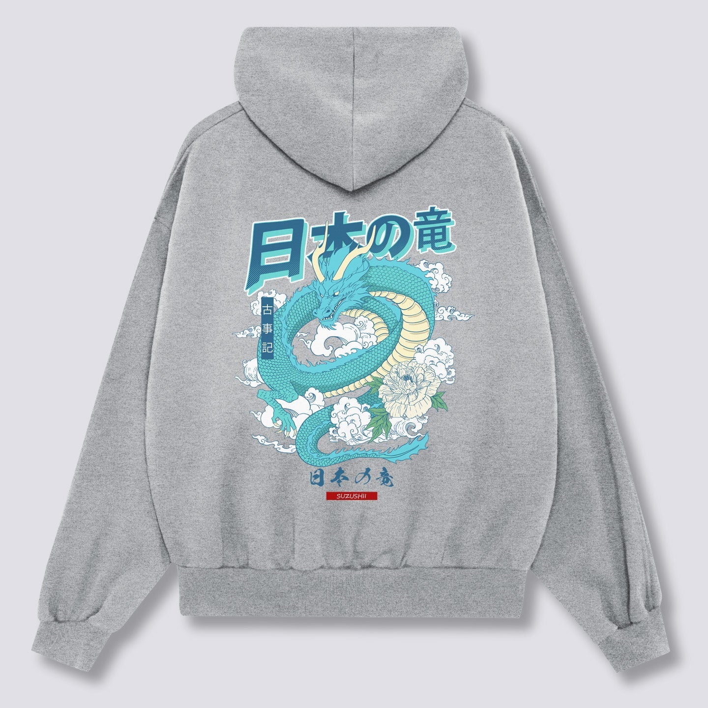 Japoniško Drakono Hoodie
