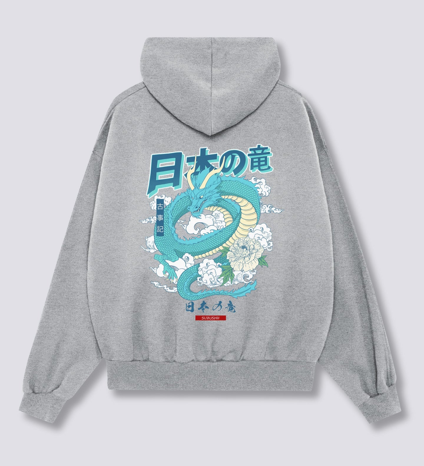 Japoniško Drakono Hoodie