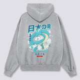 Japoniško Drakono Hoodie