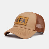 PAPA Faux Leather Baseball Cap