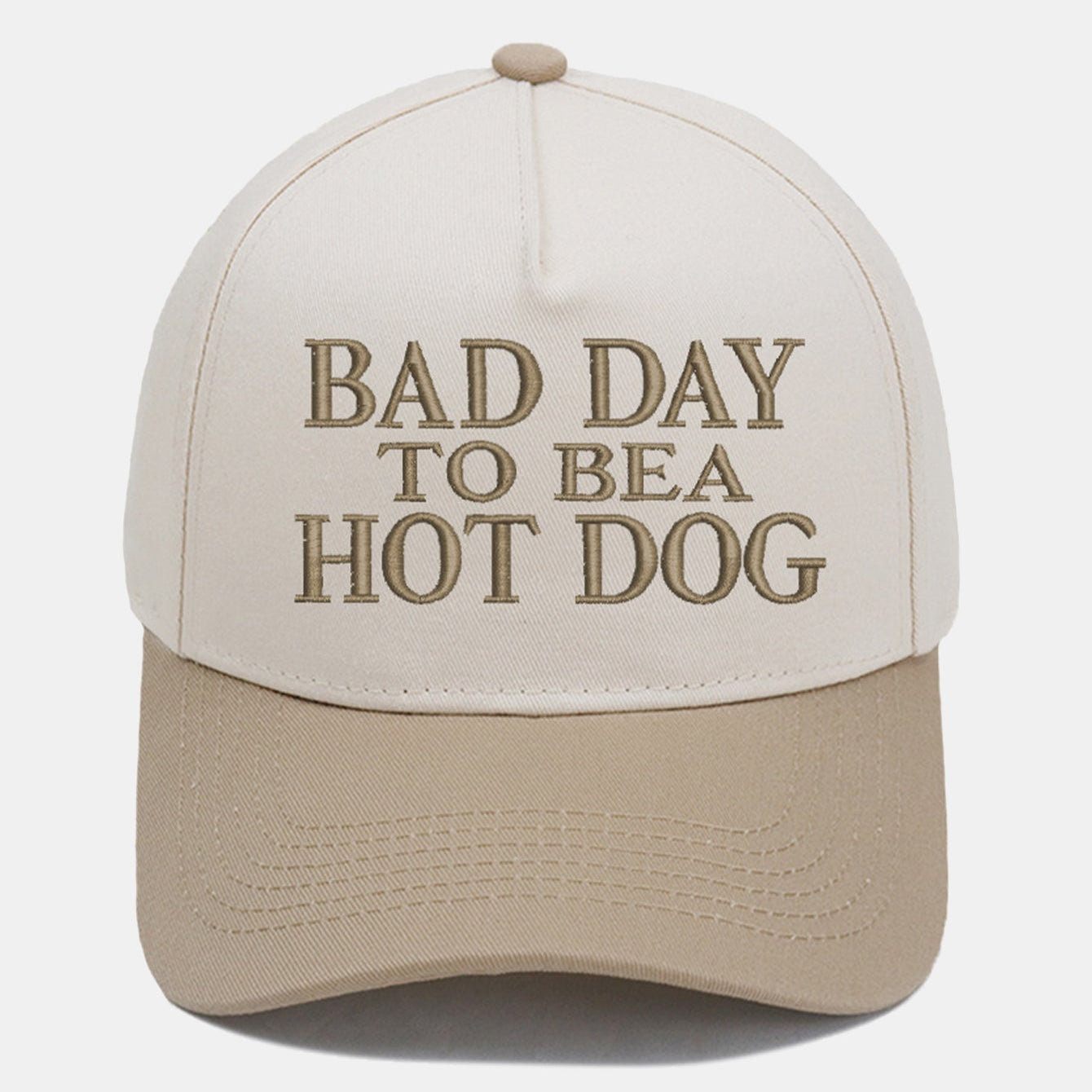 Bad Day to Be a Hot Dog Embroidered Baseball Cap