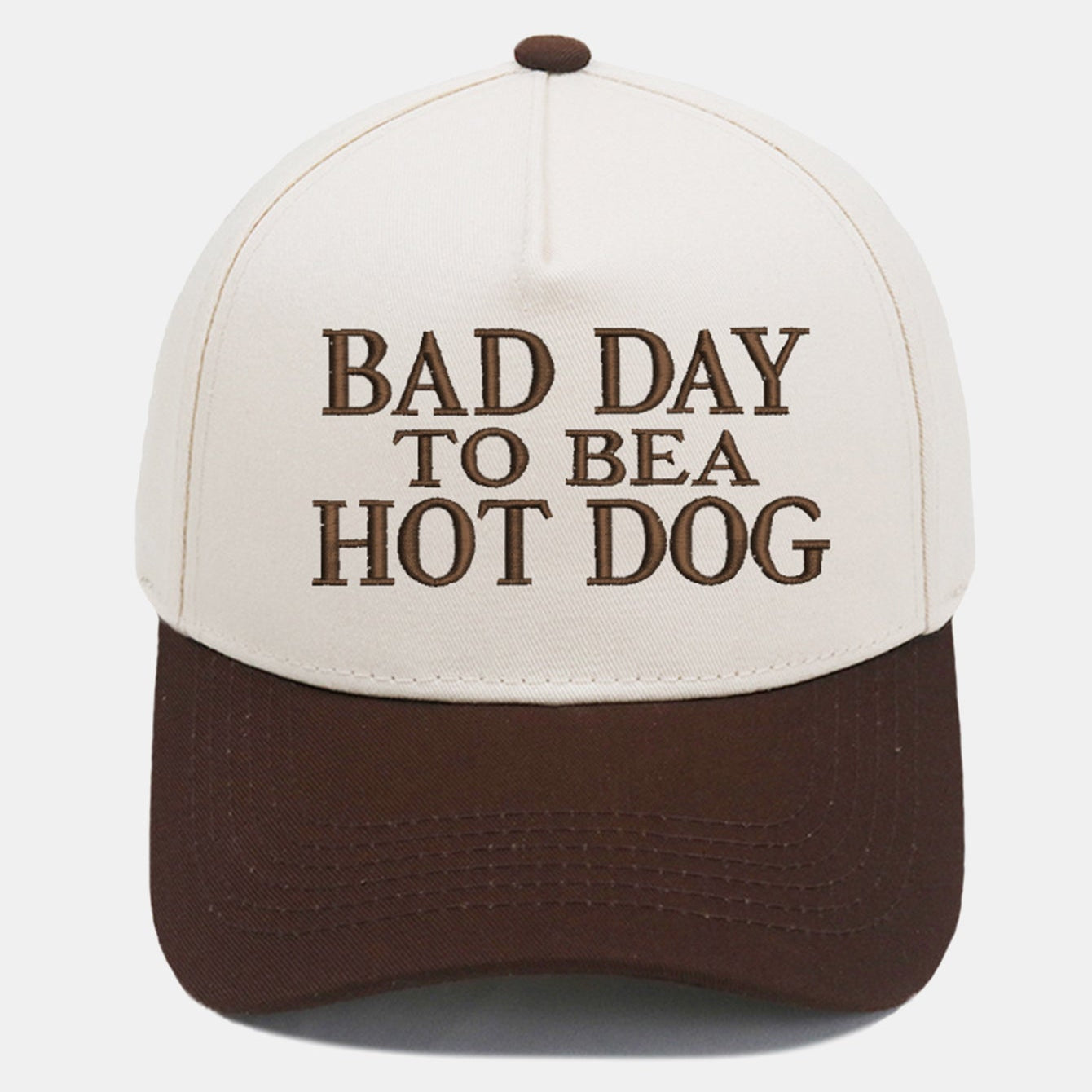 Bad Day to Be a Hot Dog Embroidered Baseball Cap