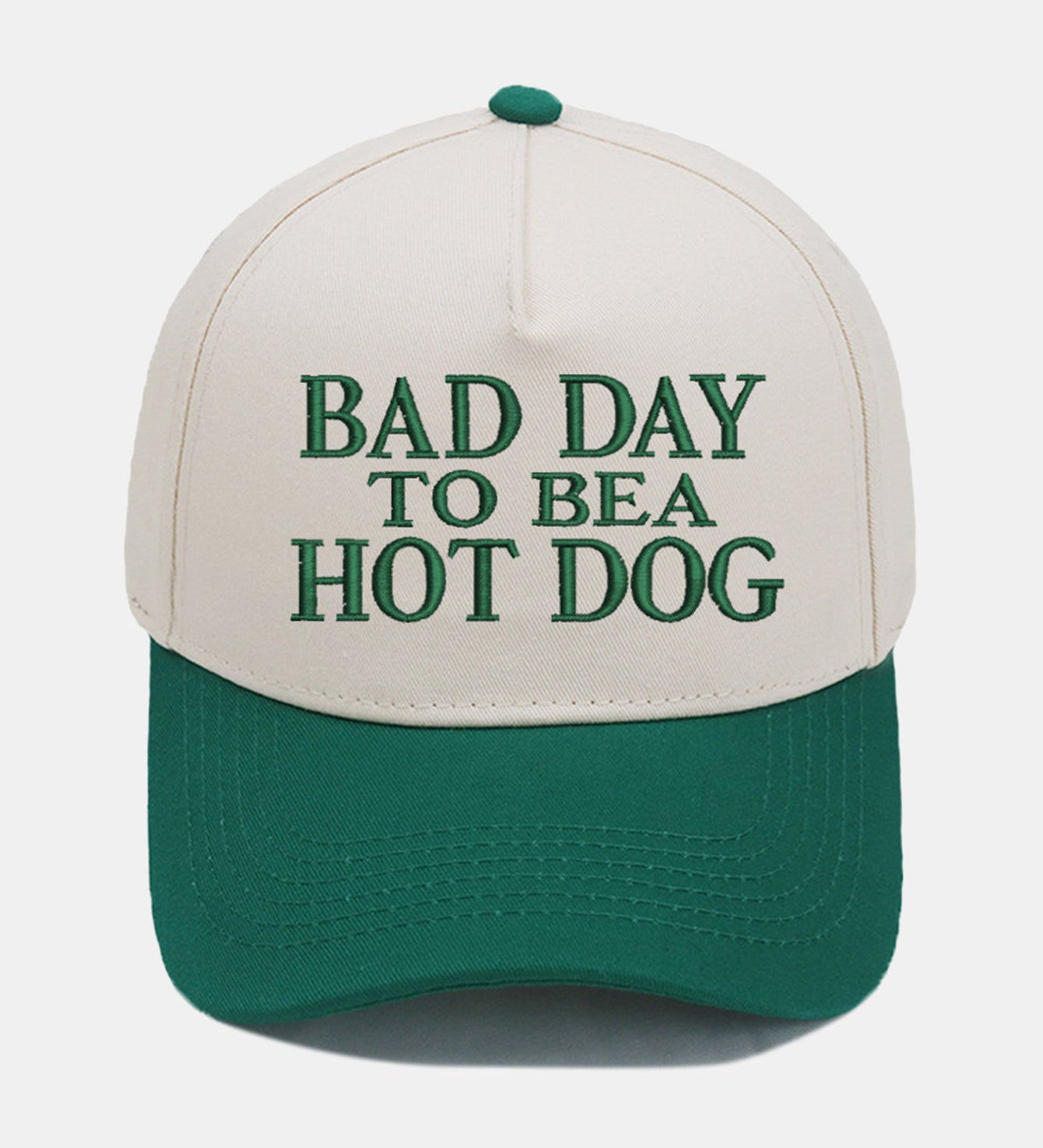 Bad Day to Be a Hot Dog Embroidered Baseball Cap