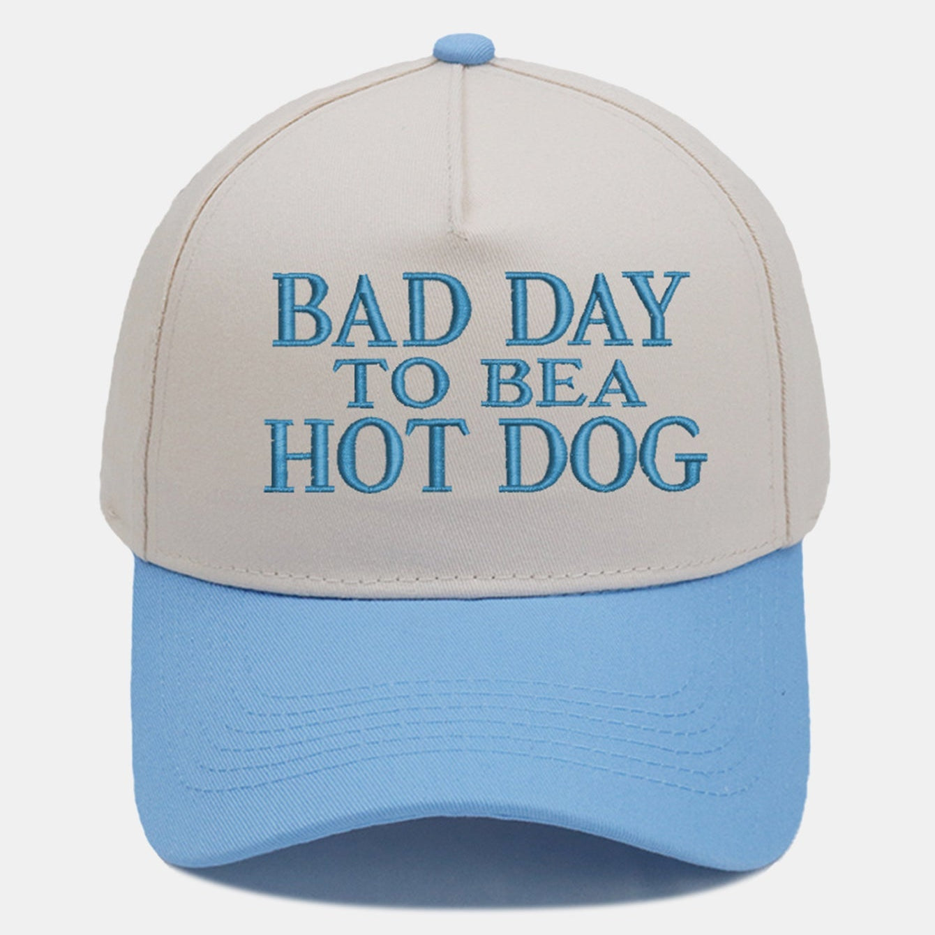 Bad Day to Be a Hot Dog Embroidered Baseball Cap