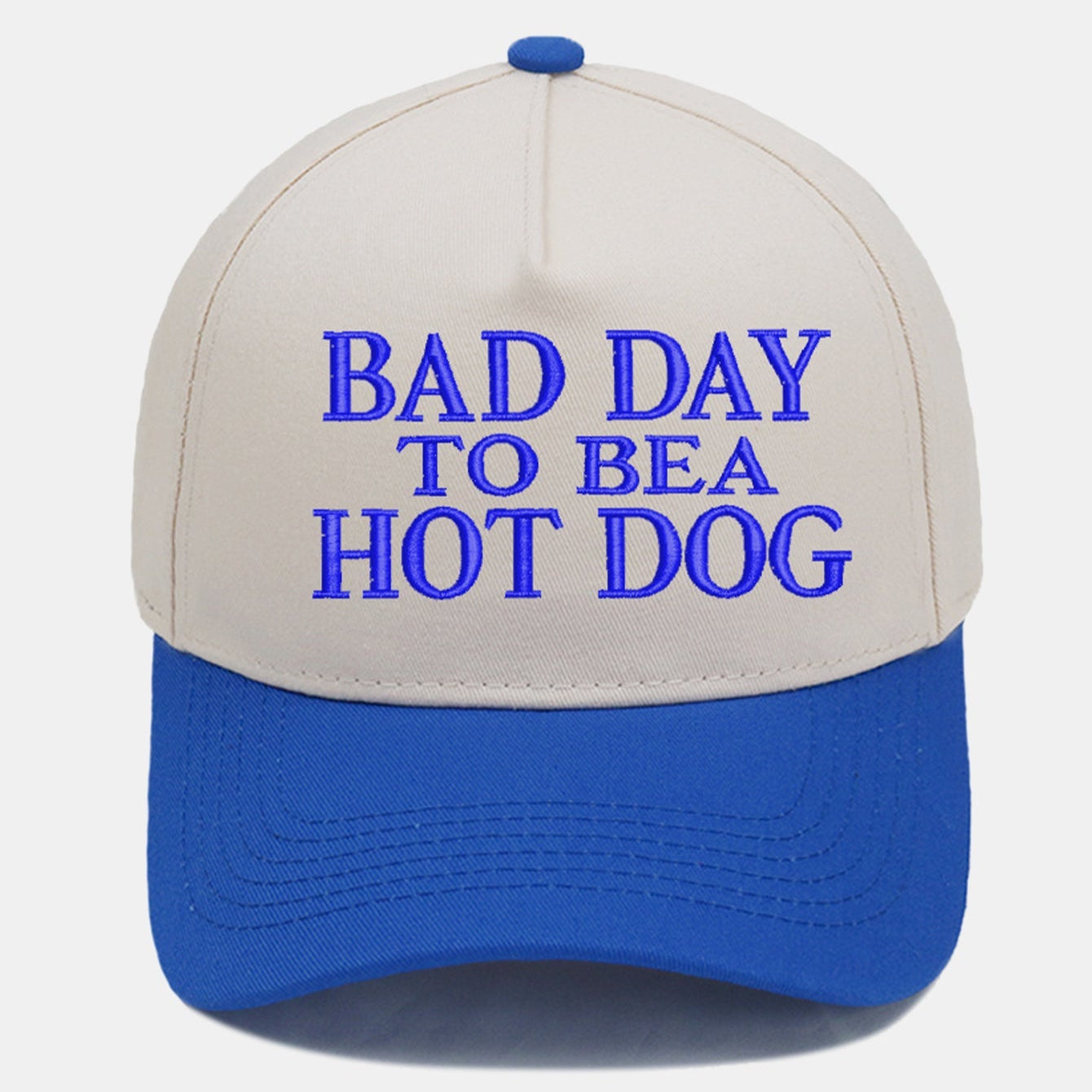 Bad Day to Be a Hot Dog Embroidered Baseball Cap