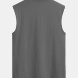 Set of 3 Solid Cotton Sleeveless Tees
