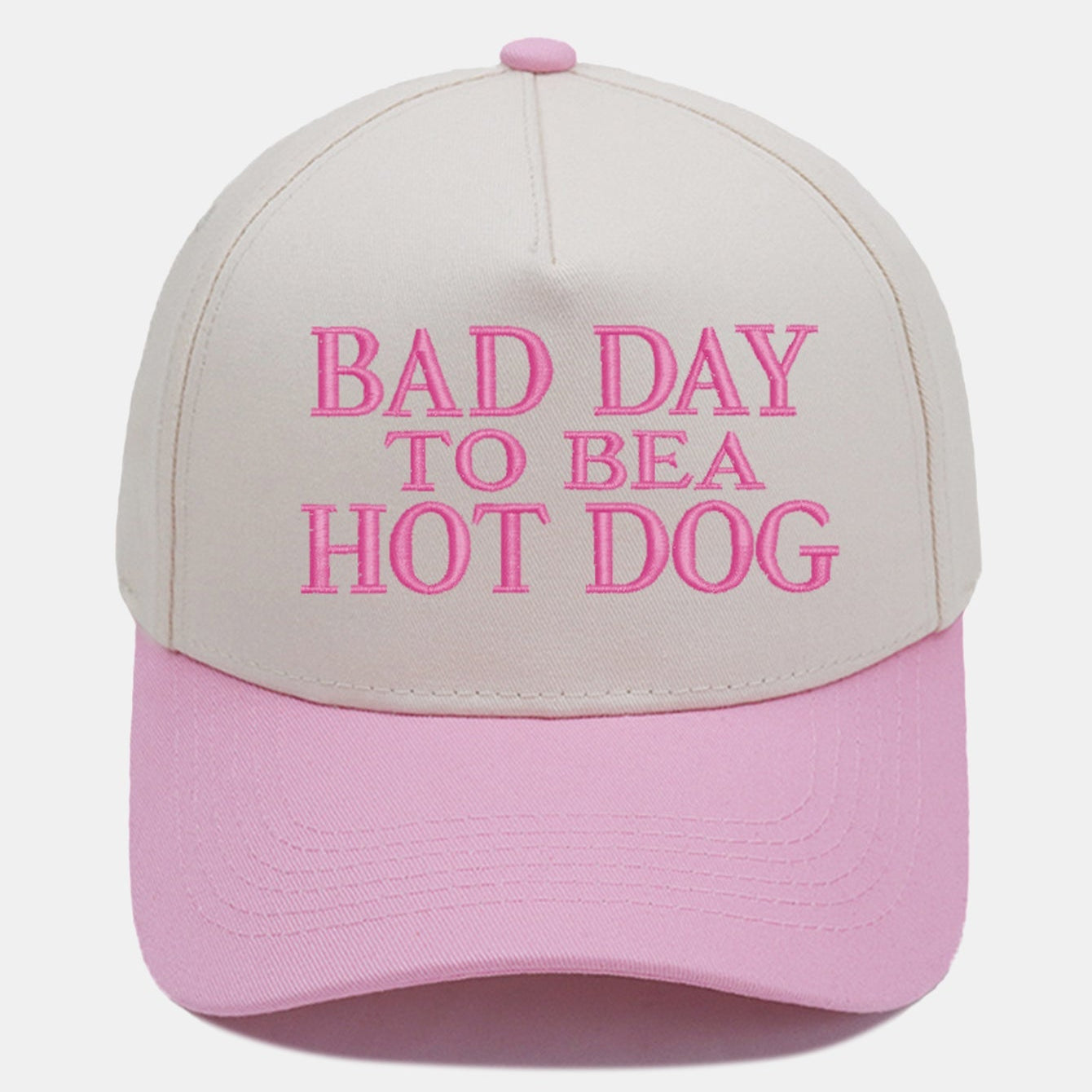 Bad Day to Be a Hot Dog Embroidered Baseball Cap
