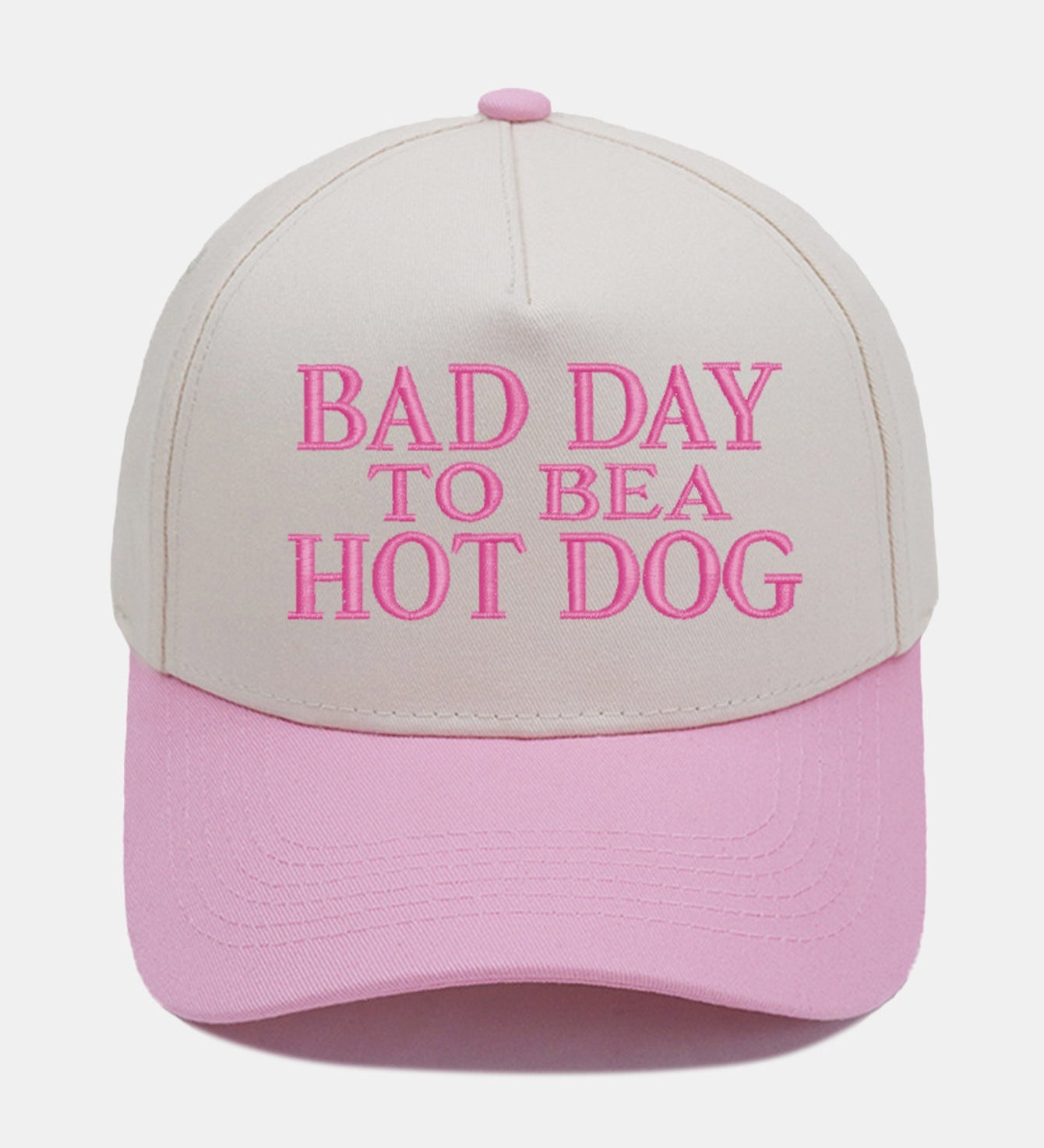 Bad Day to Be a Hot Dog Embroidered Baseball Cap