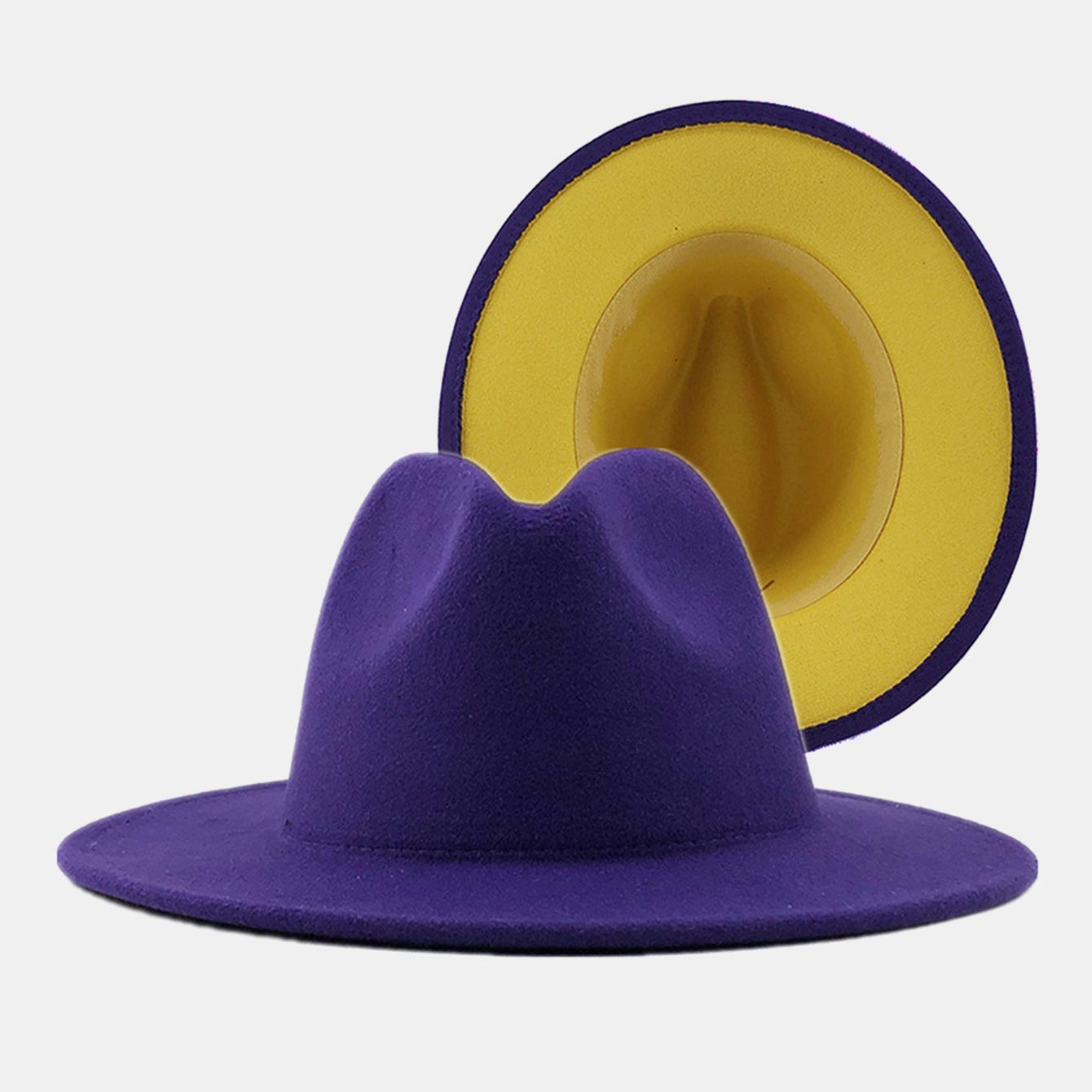 Panama Felt Hat with Wide Brim