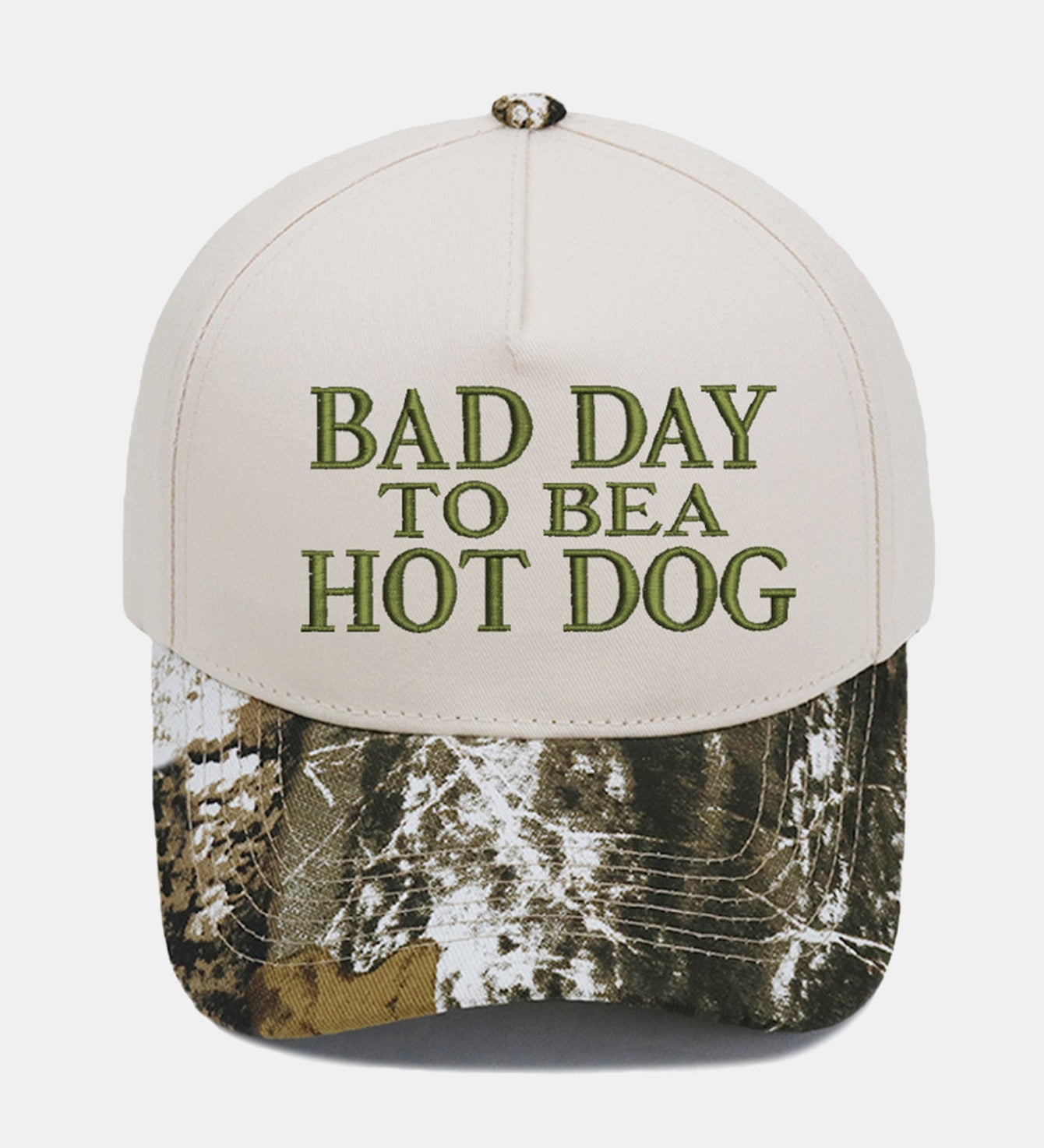 Bad Day to Be a Hot Dog Embroidered Baseball Cap