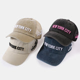 New York Embroidered Mesh Cotton Baseball Hat