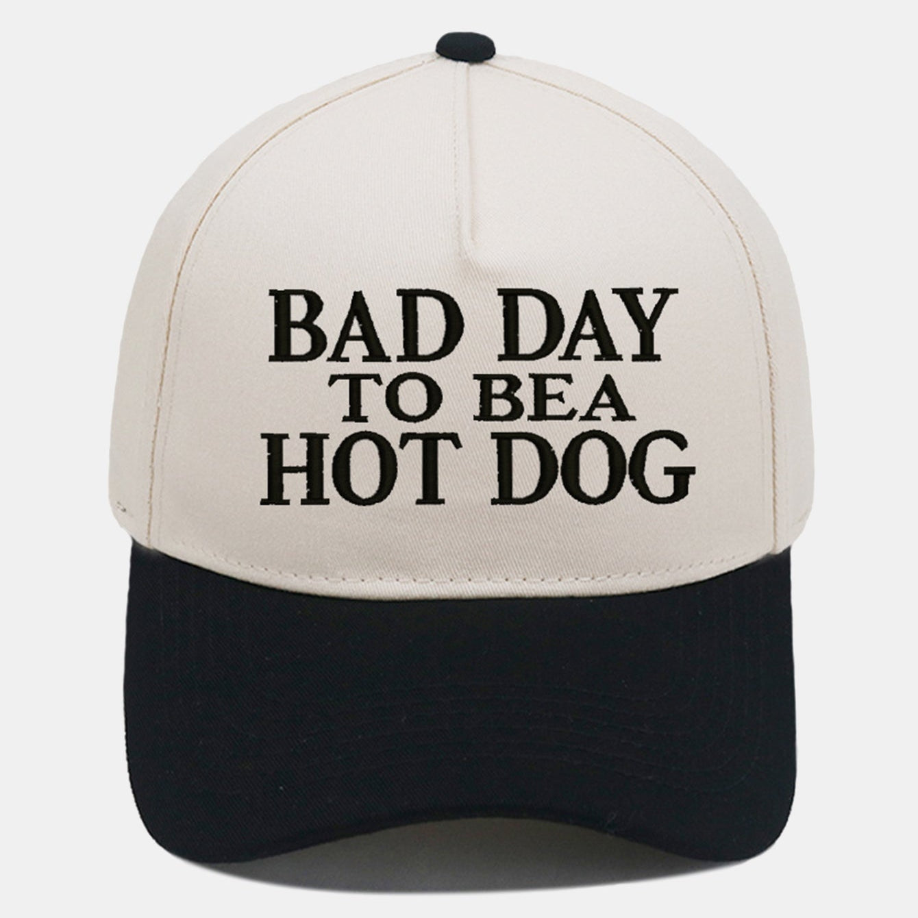 Bad Day to Be a Hot Dog Embroidered Baseball Cap