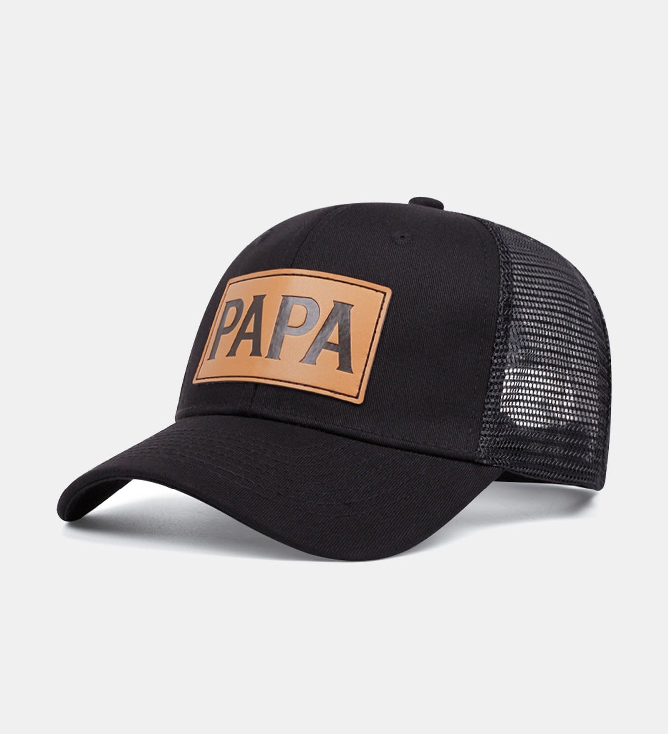 PAPA Faux Leather Baseball Cap