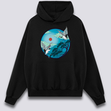 Priekinis Spaudinys - Skraidančių Gervių Hoodie