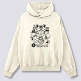 Priekinis Spaudinys - Girtas Katinas Hoodie
