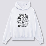 Priekinis Spaudinys - Girtas Katinas Hoodie