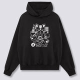 Priekinis Spaudinys - Girtas Katinas Hoodie