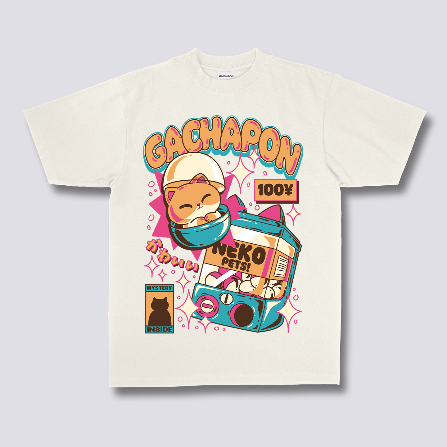 Priekinis spaudinys - Gachapon marškinėliai