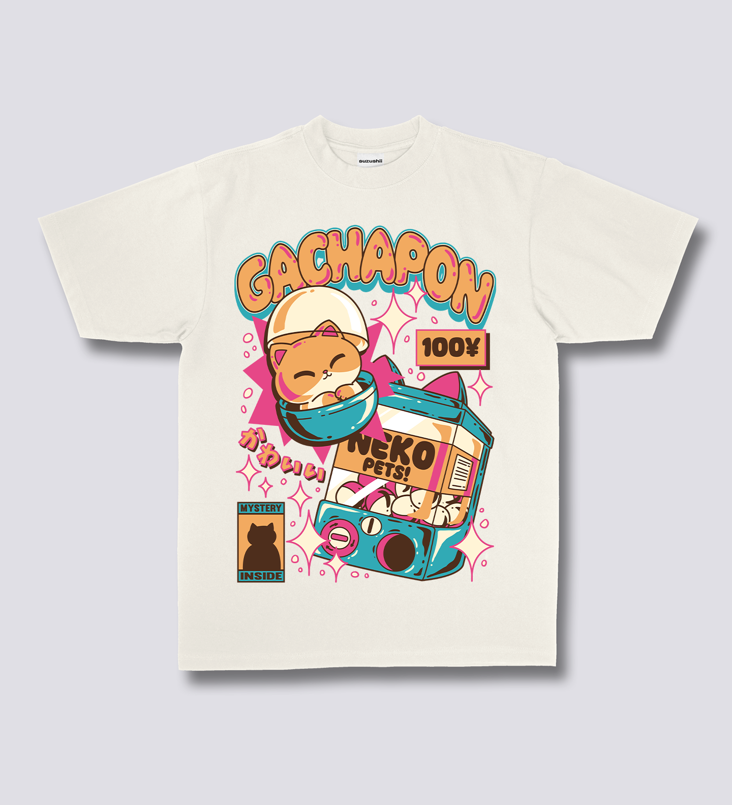 Priekinis spaudinys - Gachapon marškinėliai