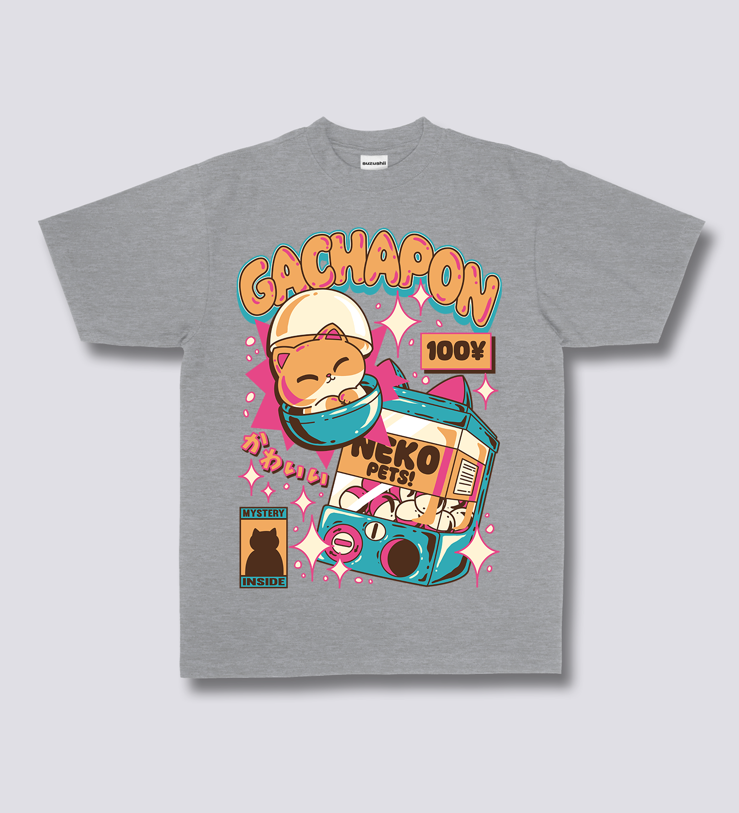Priekinis spaudinys - Gachapon marškinėliai