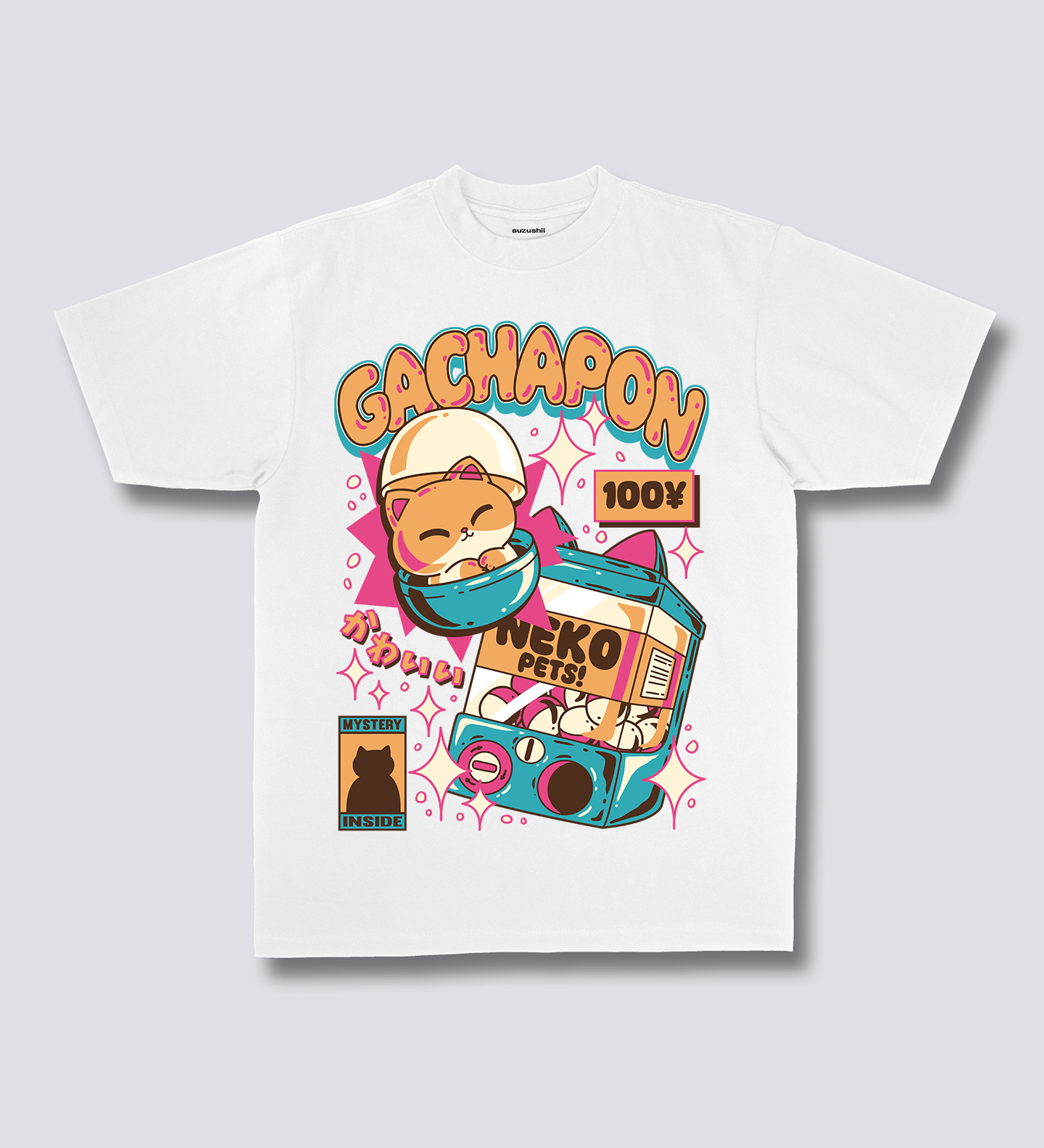 Priekinis spaudinys - Gachapon marškinėliai