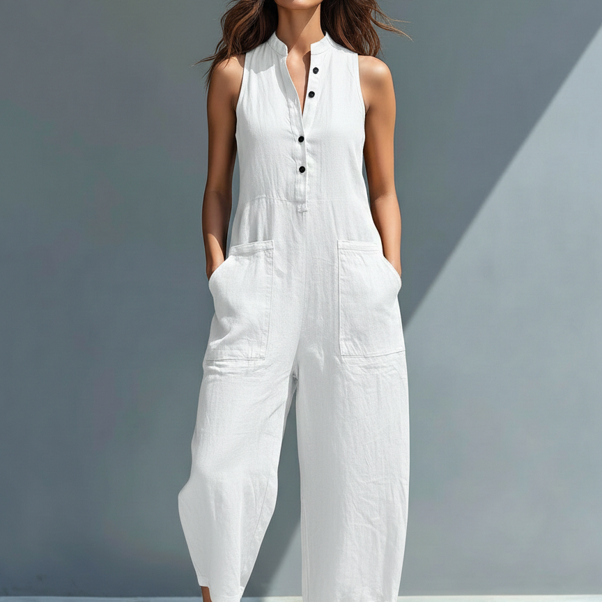 RAIMONDA – Elegantiškas berankovis kombinezonas