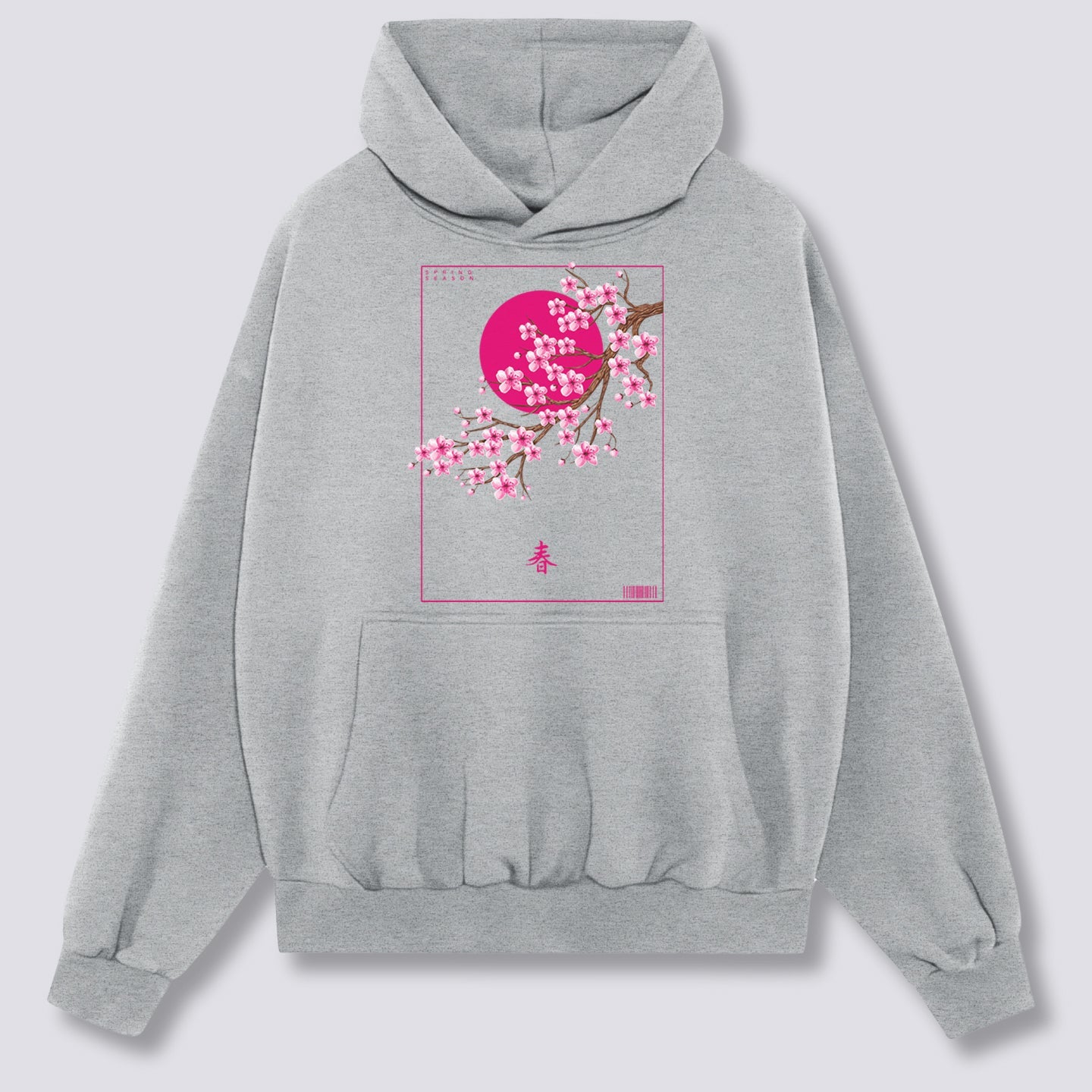 Priekinis Spaudinys - Pavasario Žydėjimo Hoodie