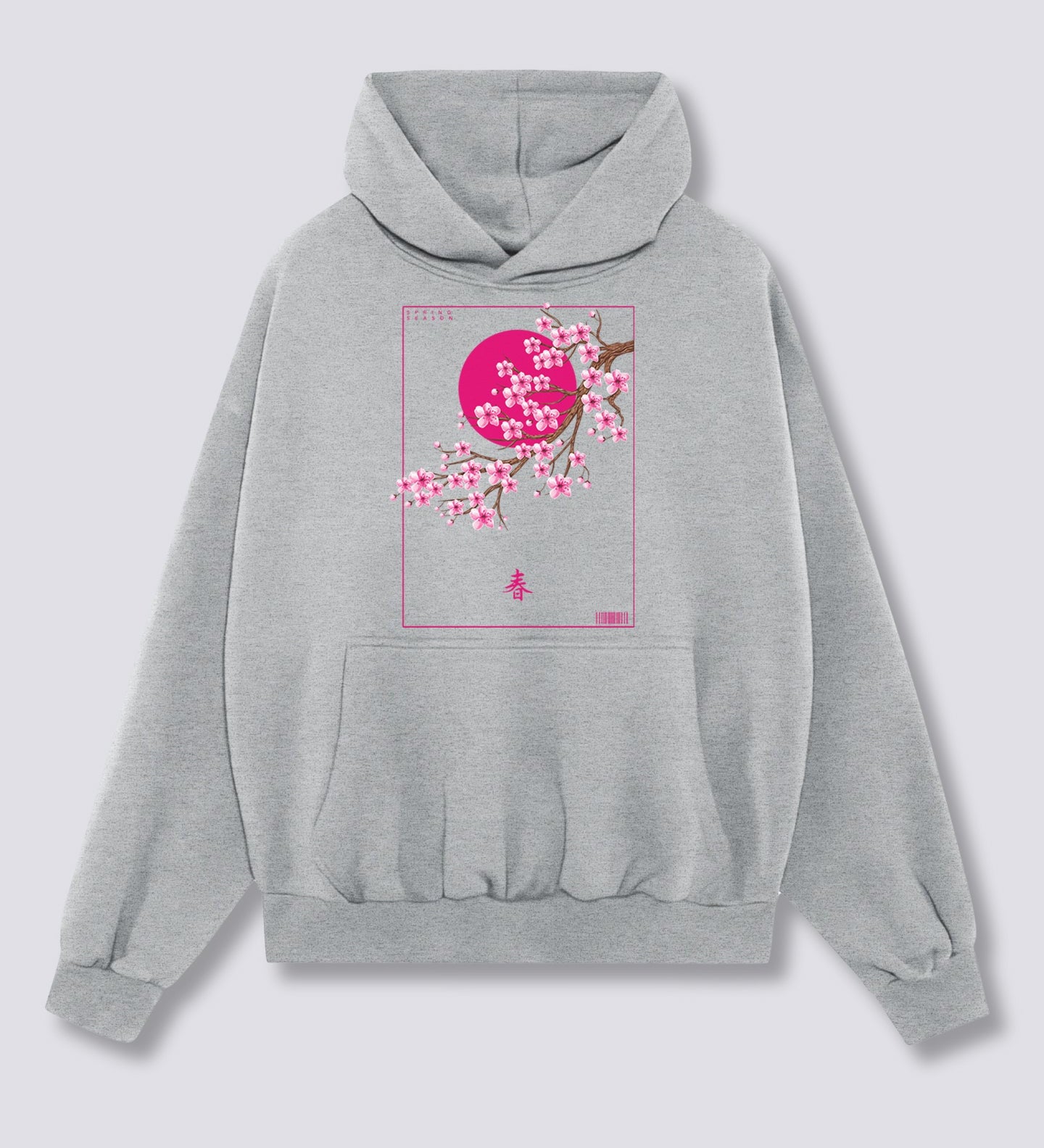Priekinis Spaudinys - Pavasario Žydėjimo Hoodie
