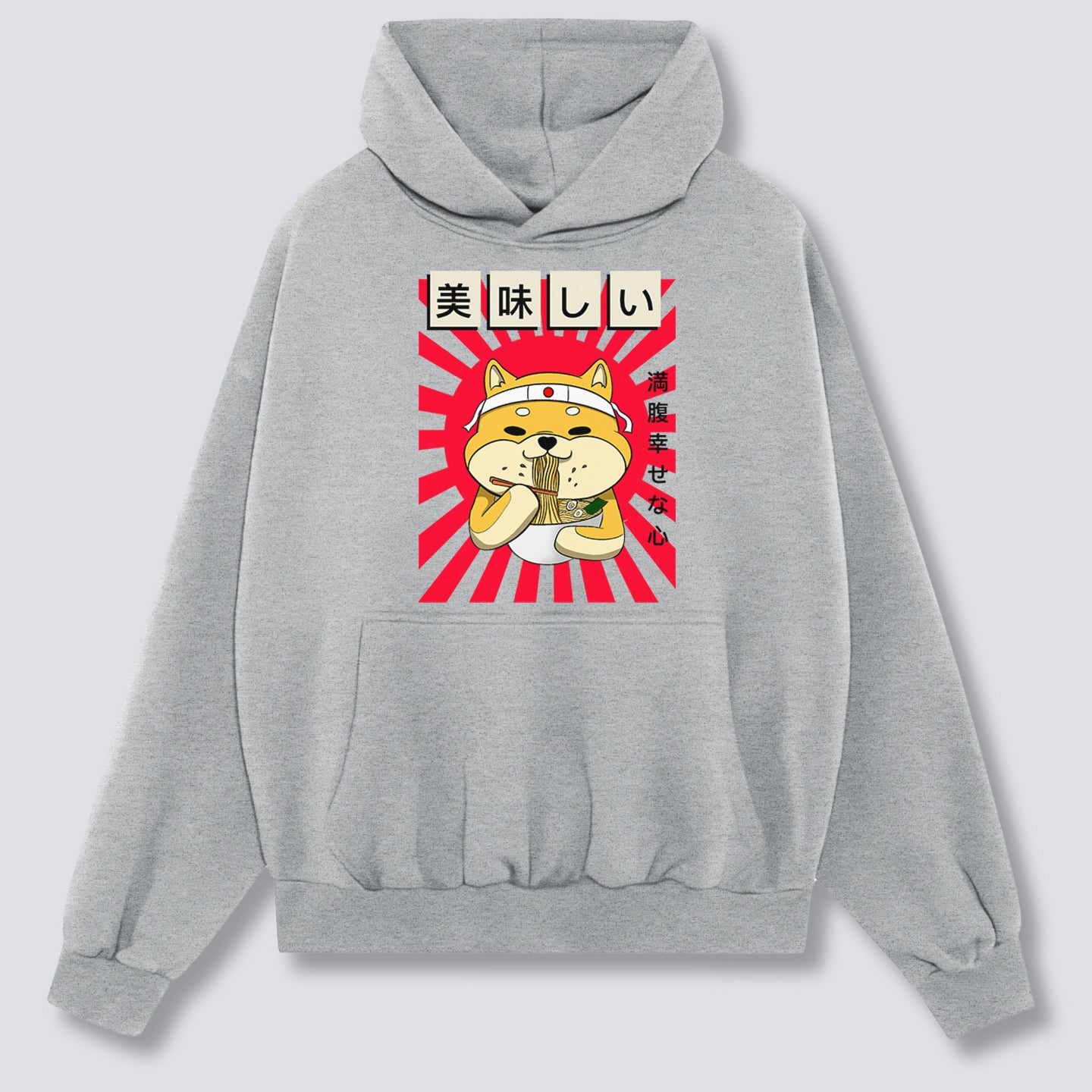 Priekinis Spaudinys - Ramen Shiba Hoodie