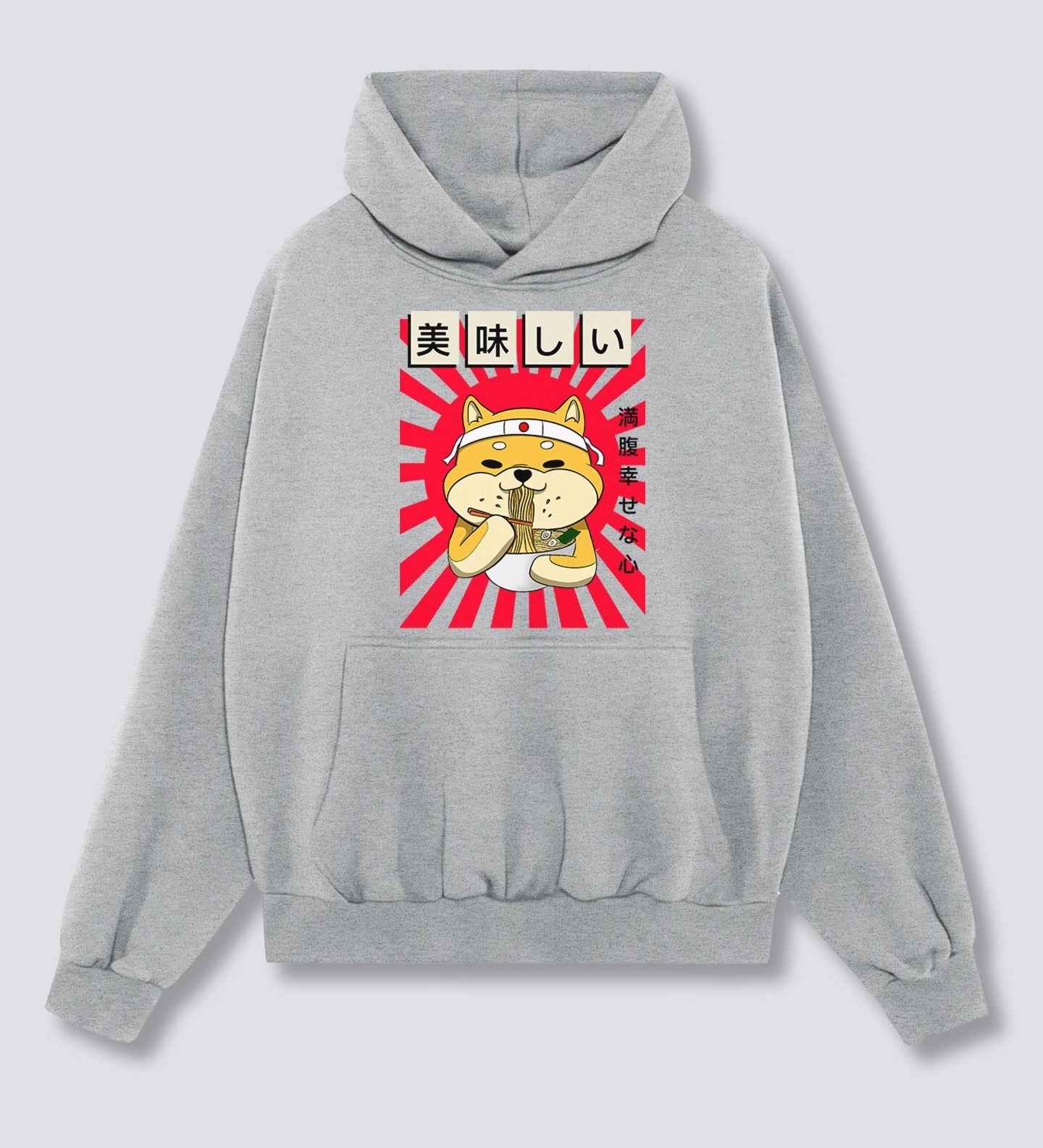 Priekinis Spaudinys - Ramen Shiba Hoodie