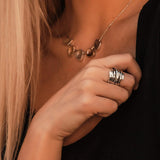 Elegantiška Vintage Sidabrinė Žiedas