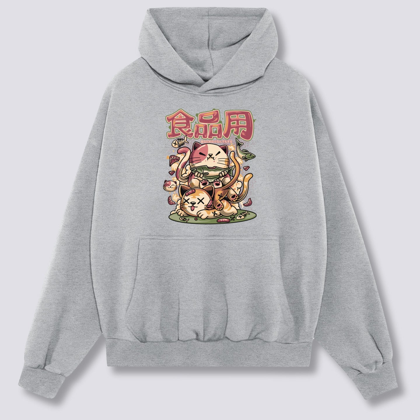 Priekinis Spaudinys - Alkanas Neko Hoodie