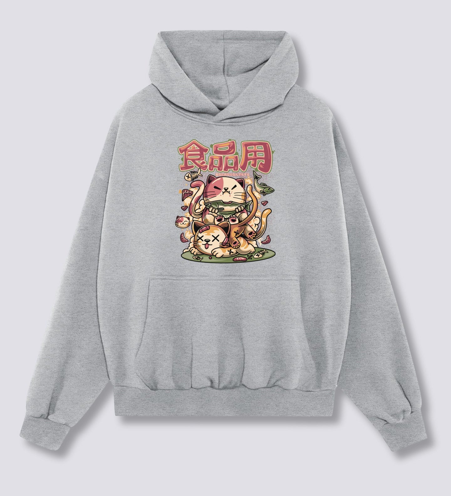 Priekinis Spaudinys - Alkanas Neko Hoodie