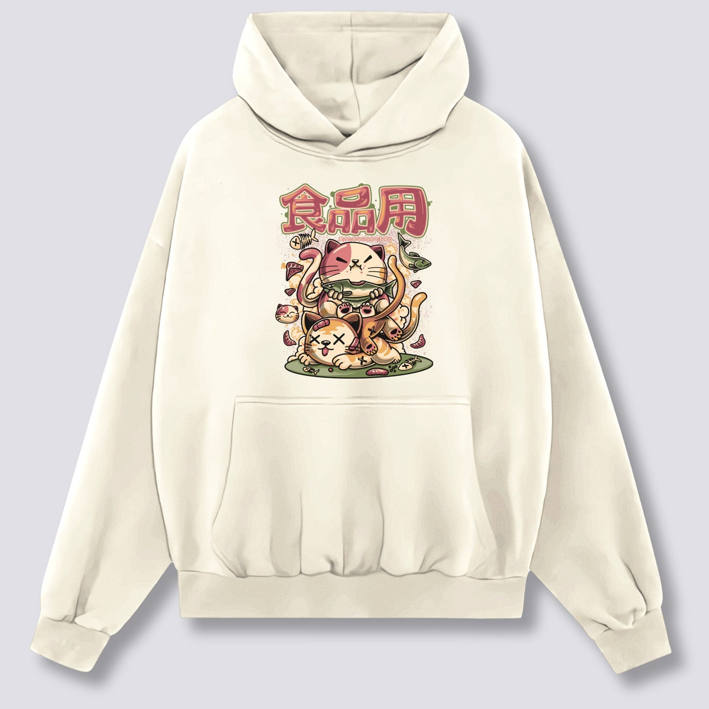 Priekinis Spaudinys - Alkanas Neko Hoodie